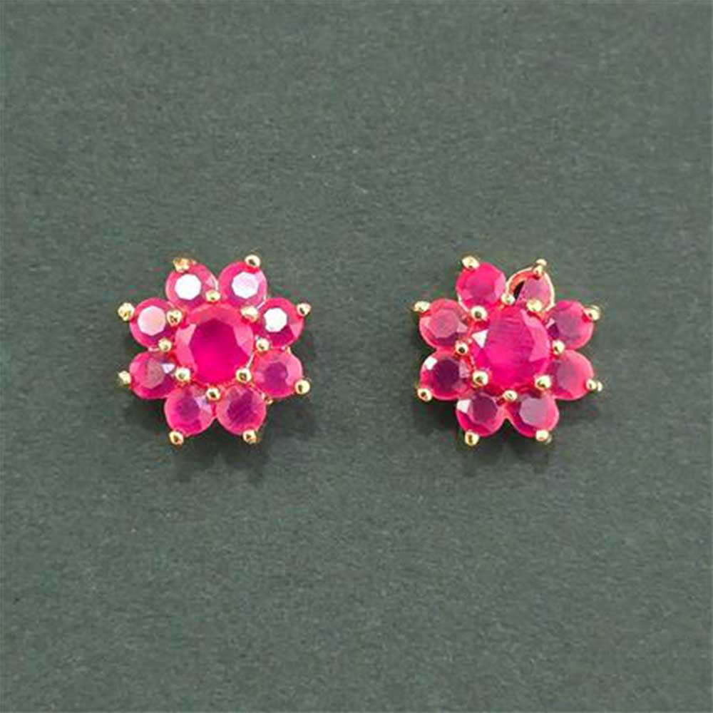Royal Ruby Spark Earrings