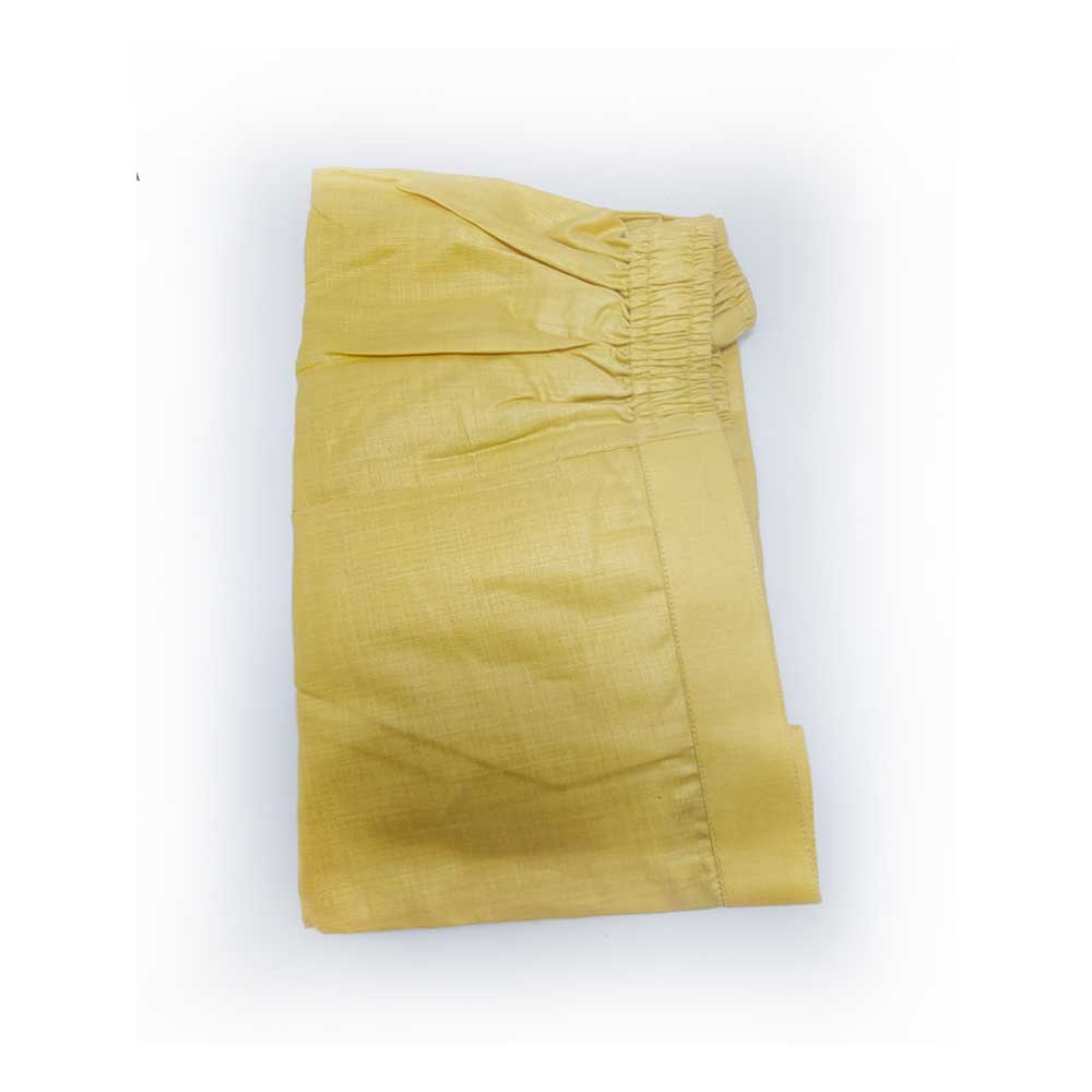 Elastic Waist Comfortable Ethnic Bottom Wear (Mustard Yellow)